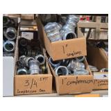 Lot of (1 Shelf) Hardwares, Couplers, Connectors  (assorted)