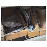 Lot of (2 Shelf) Hardwares, Metal Elbow Tubes, Lock Nuts (assorted)