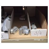 Lot of (2 Shelf) Access Fittings, Bushings, Lock Nuts (assorted)