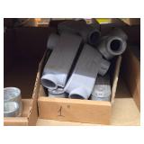 Lot of (2 Shelf) Access Fittings, Bushings, Lock Nuts (assorted)