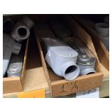 Lot of (2 Shelf) Access Fittings, Bushings, Lock Nuts (assorted)