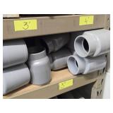 Lot of (2 Shelf) Access Fittings, Bushings, Lock Nuts (assorted)