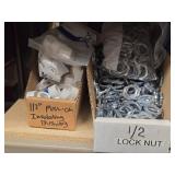 Lot of (2 Shelf) Access Fittings, Bushings, Lock Nuts (assorted)