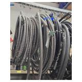 Lot of (7 Hooks) Various Sized Wire with Conduit