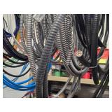 Lot of (7 Hooks) Various Sized Wire with Conduit
