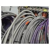 Lot of (8 Hooks) Various Sized Wire (some with conduit)