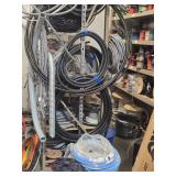 Lot of (1 Wall Section) Conduit, Wire and (2) Spools