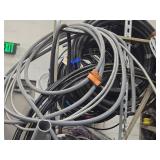 Lot of (1 Wall Section) Conduit, Wire and (2) Spools