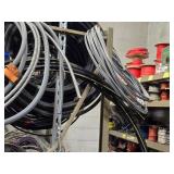 Lot of (1 Wall Section) Conduit, Wire and (2) Spools