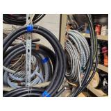 Lot of (1 Wall Section) Conduit, Wire and (2) Spools