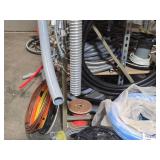 Lot of (1 Wall Section) Conduit, Wire and (2) Spools