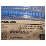 Lot of (3 Packs) Flex-Plus Blue PVC ENT Electrical Nonmetallic Tubing 1/2" x 200