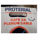 Lot of (4 Boxes) Wire - 16AWG Shielded, Cat6 XS Plenum Cable, Riser Cable  RG6/U 18AWG Quad CATVR, CCTV Combo RG59/U