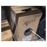 Lot of (4 Boxes) Wire - 16AWG Shielded, Cat6 XS Plenum Cable, Riser Cable  RG6/U 18AWG Quad CATVR, CCTV Combo RG59/U