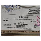 Lot of (4 Boxes) Wire - 16AWG Shielded, Cat6 XS Plenum Cable, Riser Cable  RG6/U 18AWG Quad CATVR, CCTV Combo RG59/U