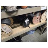 Lot of (4 Partial Spools) Wire - 18GA, 18AWG CATV, Power-Limited Fire Alarm and Power-Limited Tray Cable 18/4 (assorted)