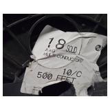 Lot of (4 Partial Spools) Wire - 18GA, 18AWG CATV, Power-Limited Fire Alarm and Power-Limited Tray Cable 18/4 (assorted)