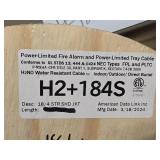 Lot of (4 Partial Spools) Wire - 18GA, 18AWG CATV, Power-Limited Fire Alarm and Power-Limited Tray Cable 18/4 (assorted)