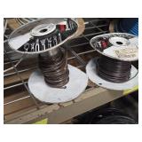 Lot of (6 Partial Spools) Wire - Cat5e Plenum, 14/4, Communications Cable, 18/2 CMP (assorted)