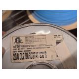 Lot of (6 Partial Spools) Wire - Cat5e Plenum, 14/4, Communications Cable, 18/2 CMP (assorted)