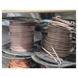 Lot of (9 Partial Spools) 12GA Wire (brown)