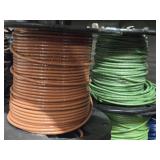 Lot of (8 Partial Spools) 12GA Wire (brown, green, blue)