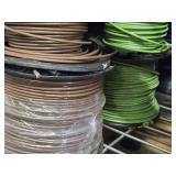Lot of (8 Partial Spools) 12GA Wire (brown, green, blue)