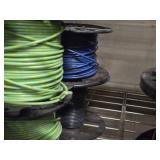 Lot of (8 Partial Spools) 12GA Wire (brown, green, blue)