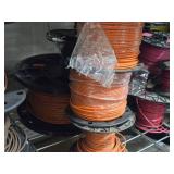 Lot of (6 Partial Spools) 12GA Wire (orange)
