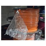 Lot of (6 Partial Spools) 12GA Wire (orange)