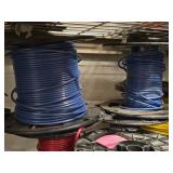 Lot of (8 Partial Spools) 12GA Wire (red, blue)