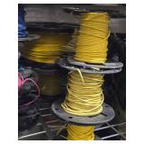 Lot of (8 Partial Spools) 12GA Wire (yellow)