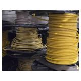 Lot of (8 Partial Spools) 12GA Wire (yellow)