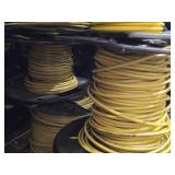 Lot of (8 Partial Spools) 12GA Wire (yellow)