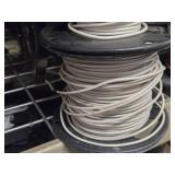 Lot of (9 Partial Spools) 12GA Wire (white, grey, black)