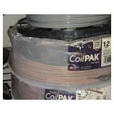 Lot of (3 Partial Spools) 12GA Wire (gray, brown)