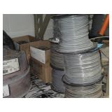 Lot of (3 Partial Spools) 12GA Wire (gray, white, black)
