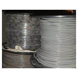 Lot of (3 Partial Spools) 12GA Wire (gray, white, black)