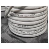 Lot of (10 Partial Spools) Wire - 18/2 and 20/2 (white, gray, purple)