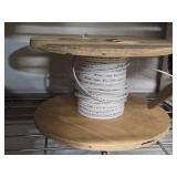 Lot of (10 Partial Spools) Wire - 18/2 and 20/2 (white, gray, purple)