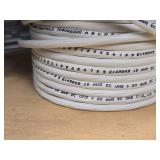Lot of (10 Partial Spools) Wire - 18/2 and 20/2 (white, gray, purple)