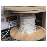 Lot of (5 Partial Spools) 22/2 Wire (white)