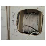 Lot of (5 Partial Spools) 22/2 Wire (white)