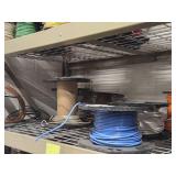 Lot of (7 Partial Spools) 18GA Wire (white, yellow, blue, orange)