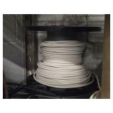 Lot of (7 Partial Spools) 18GA Wire (white, yellow, blue, orange)