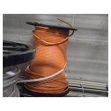 Lot of (7 Partial Spools) 18GA Wire (white, yellow, blue, orange)
