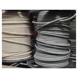 Lot of (7 Partial Spools) 10GA Wire (white, gray, brown, orange)