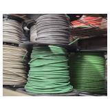 Lot of (12 Partial Spools) 14GA Wire (white, green, black)