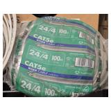Lot of (1 Shelf) Wire - 18GA, 6C/22AWG Plenum, Cat6E Rizer, 24/4 Cat5e Riser, 18GA Thermostat (assorted)