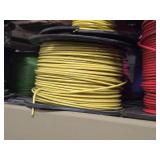 Lot of (12 Partial Spools) 14GA Wire (red, blue, purple, yellow)